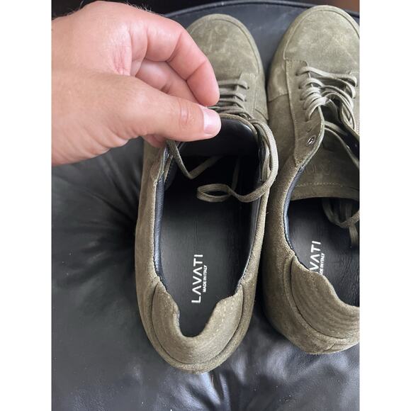 Lavati Boots Green Italian Leather Sneakers Size 44 main image 5